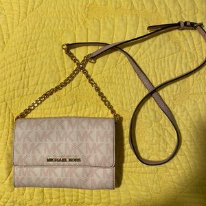 Michael Kors pink crossbody bag